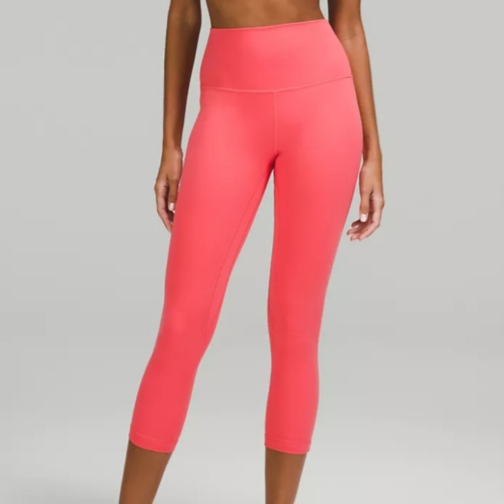 NWT, Lululemon Pants Leggings  Align High-Rise Crop 23, Size 6, Lip Gloss (Lipg)